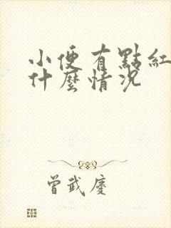 小便有点红色是什么情况