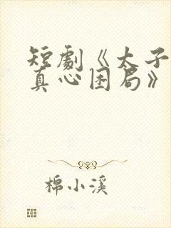 短剧《太子爷的真心困局》全集免费