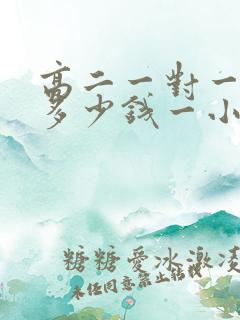 高二一对一补课多少钱一小时