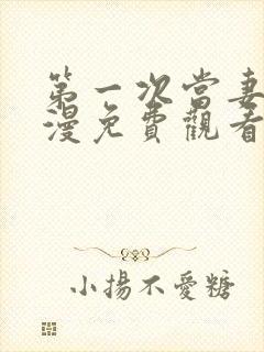 第一次当妻子动漫免费观看全集完整