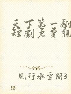 天下第一驸马爷短剧免费观看