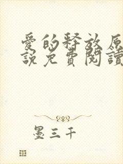 爱的释放原著小说免费阅读