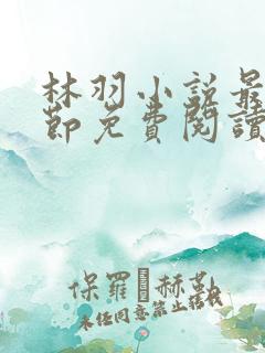 林羽小说最新章节免费阅读全文