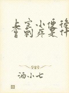 上完小便后膀胱会刺疼是什么原因