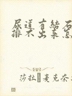 尿道有结石尿也排不出来怎么办