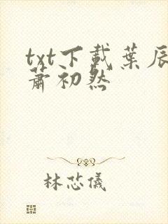 txt下载叶辰萧初然
