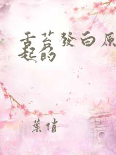 舌苔发白原因引起的