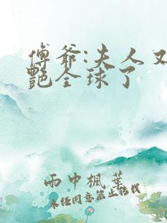 傅爷:夫人又惊艳全球了