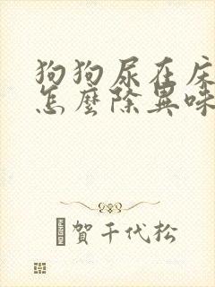 狗狗尿在床垫上怎么除异味