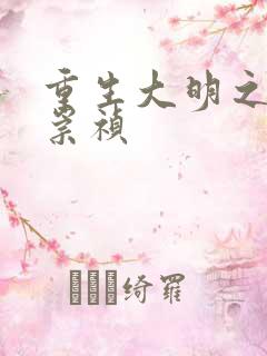 重生大明之我是崇祯