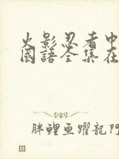 火影忍者中文版国语全集在线观看