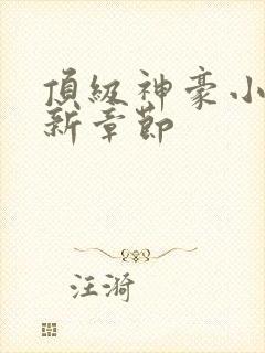 顶级神豪小说最新章节