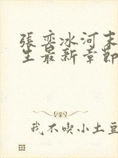 张奕冰河末世重生最新章节小说阅读