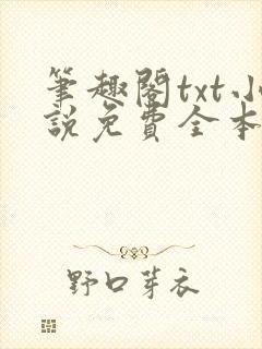 笔趣阁txt小说免费全本
