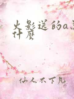 火影送的a忍选什么