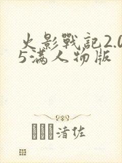 火影战记2.05满人物版