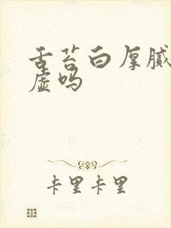 舌苔白厚腻是阳虚吗