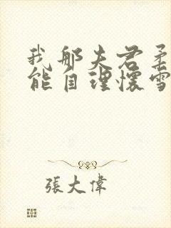 我那夫君柔弱不能自理怀雪