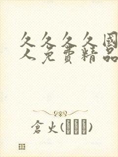 久久久久国产成人免费精品网站