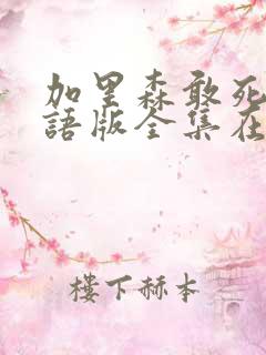 加里森敢死队国语版全集在线观看高清