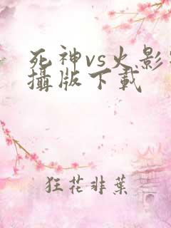 死神vs火影特摄版下载