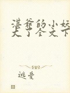 湛爷的小妖精长大了全文下载