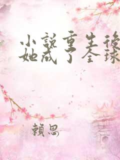 小说重生后夫人她成了全球首富