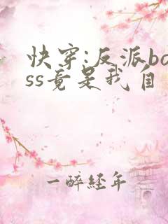 快穿:反派boss竟是我自己全集txt