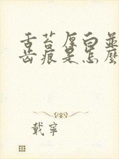 舌苔厚白并上有齿痕是怎么回事