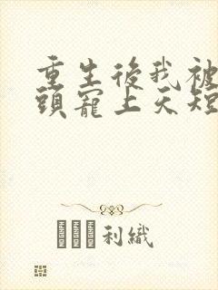 重生后我被死对头宠上天短剧