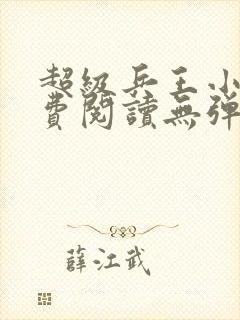 超级兵王小说免费阅读无弹窗