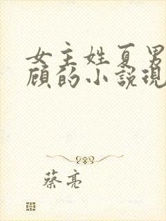 女主姓夏男主姓顾的小说现代言情