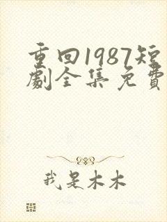 重回1987短剧全集免费观看高清