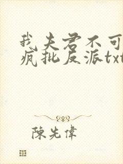 我夫君不可能是疯批反派txt下载