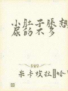 小肚子胀想尿却尿的不多