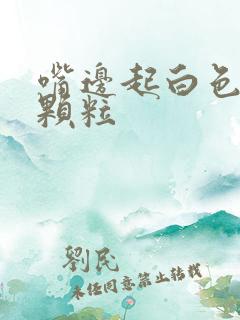 嘴边起白色的小颗粒