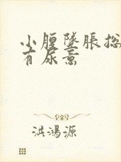 小腹坠胀总感觉有尿意