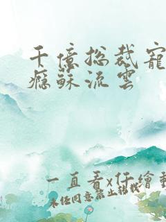 千亿总裁宠妻上瘾苏流云