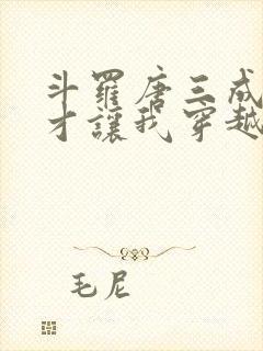 斗罗唐三成神了才让我穿越