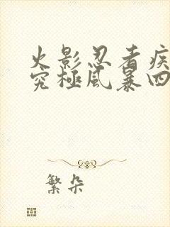 火影忍者疾风传究极风暴四