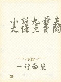 小说九爷夫人是大佬免费阅读全文