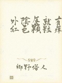 外阴唇就有很多红色颗粒痒