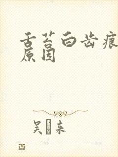 舌苔白齿痕怎么原因