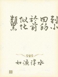 类似于回到反派黑化前的小说