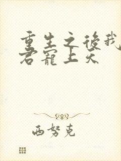 重生之后我把夫君宠上天