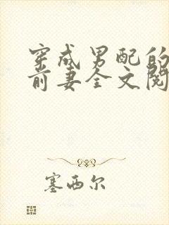 穿成男配的炮灰前妻全文阅读