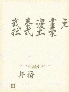 武拳漫画免费下拉式土豪