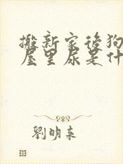 搬新家后狗狗在屋里尿是什么原因