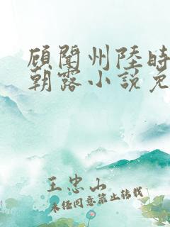 顾闻州陆时雨秦朝露小说免费阅读