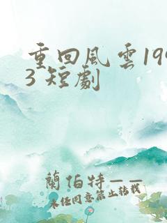 重回风云1993 短剧